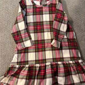 Hanna Anderson Girls Holiday Plaid Flannel Dress